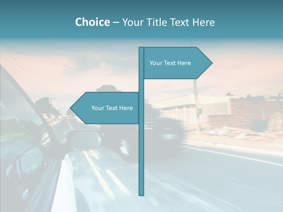 Transportation Cloud Nature PowerPoint Template