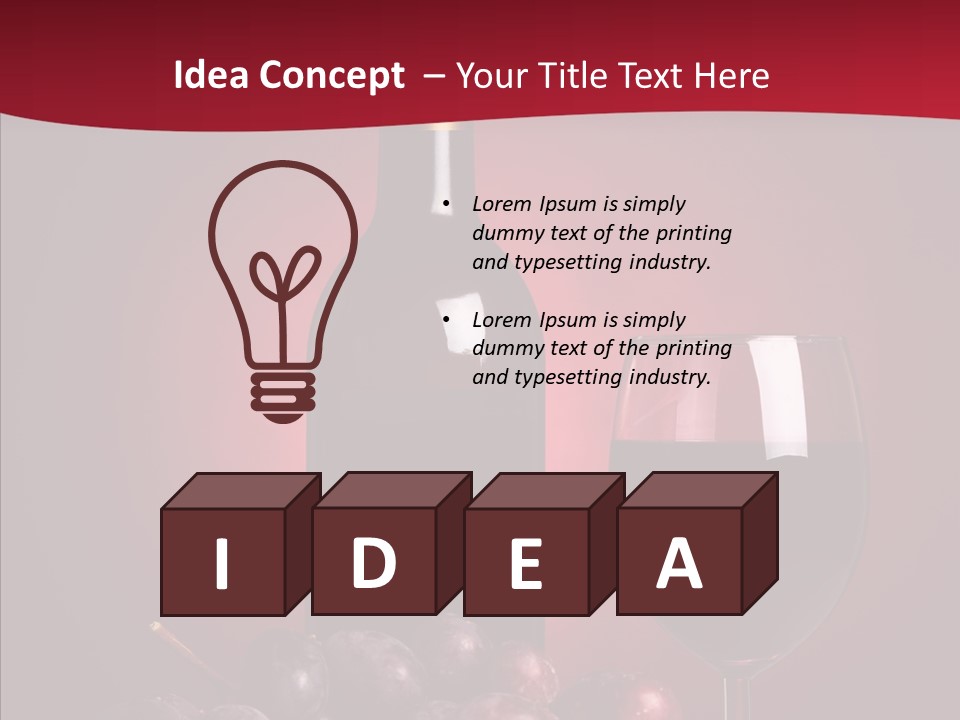 Closeup Viticulture Opened PowerPoint Template