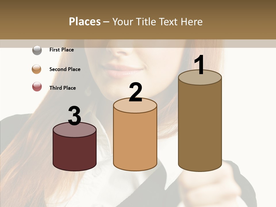 Young Female Beauty PowerPoint Template