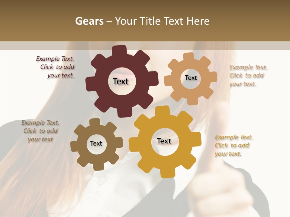 Young Female Beauty PowerPoint Template