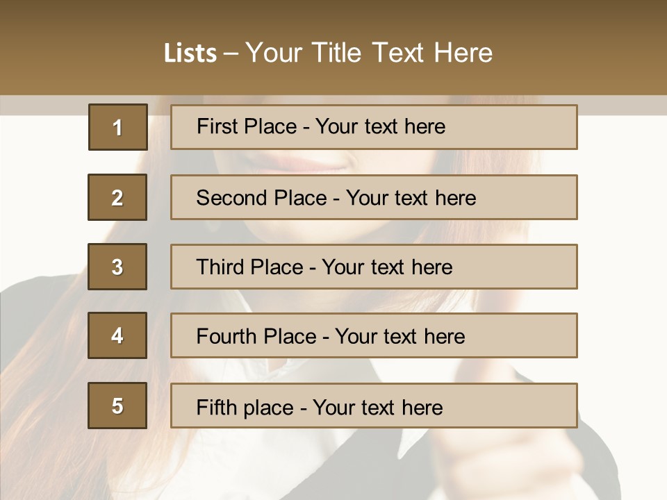 Young Female Beauty PowerPoint Template