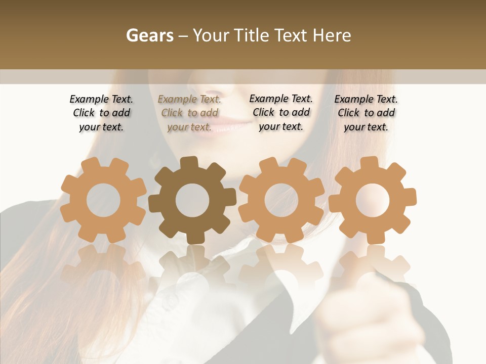 Young Female Beauty PowerPoint Template