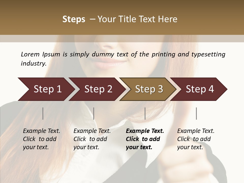 Young Female Beauty PowerPoint Template