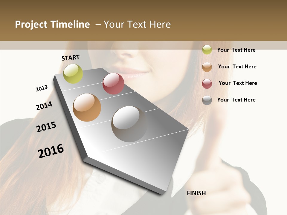Young Female Beauty PowerPoint Template