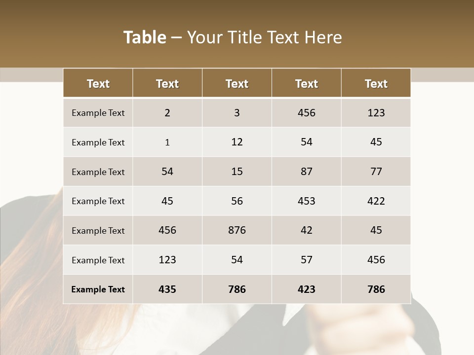 Young Female Beauty PowerPoint Template