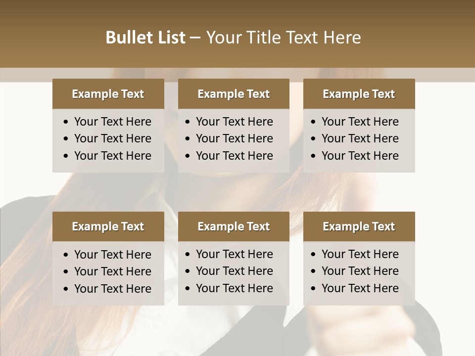 Young Female Beauty PowerPoint Template