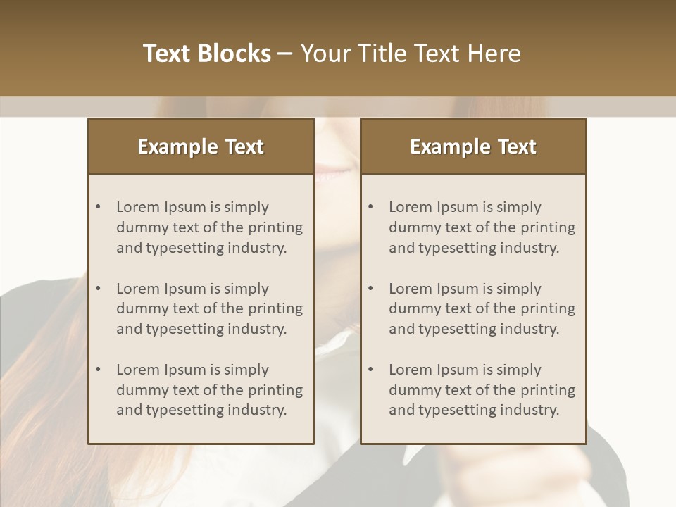 Young Female Beauty PowerPoint Template