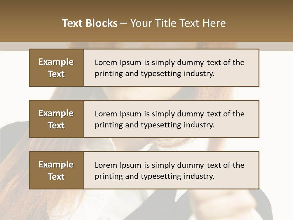 Young Female Beauty PowerPoint Template