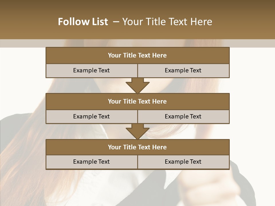 Young Female Beauty PowerPoint Template