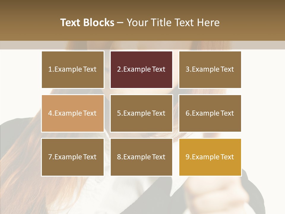 Young Female Beauty PowerPoint Template