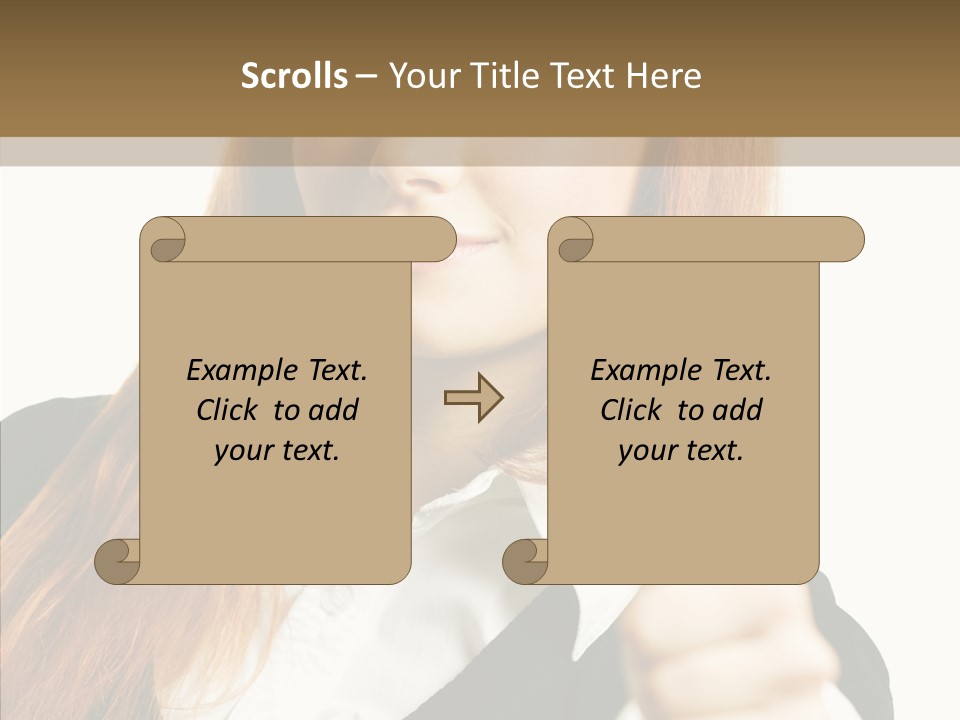 Young Female Beauty PowerPoint Template