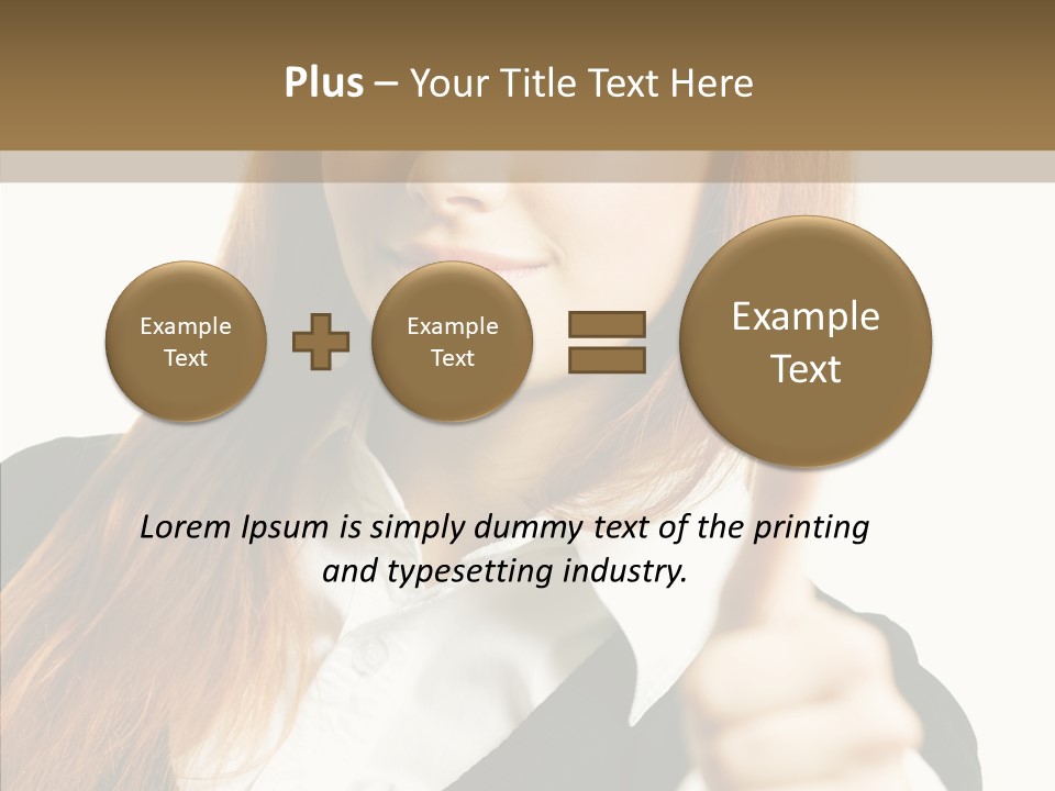 Young Female Beauty PowerPoint Template