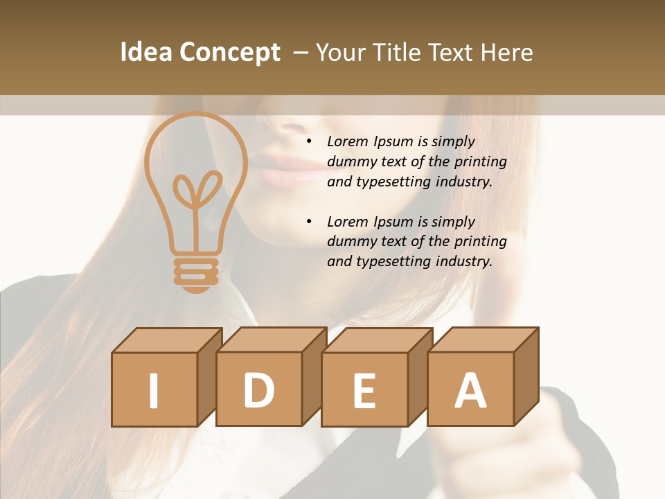 Young Female Beauty PowerPoint Template