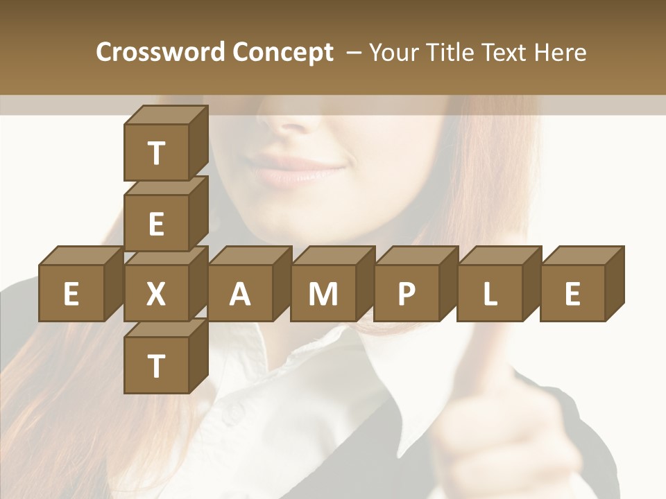 Young Female Beauty PowerPoint Template