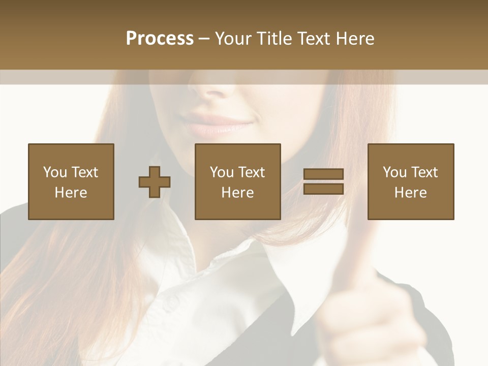 Young Female Beauty PowerPoint Template