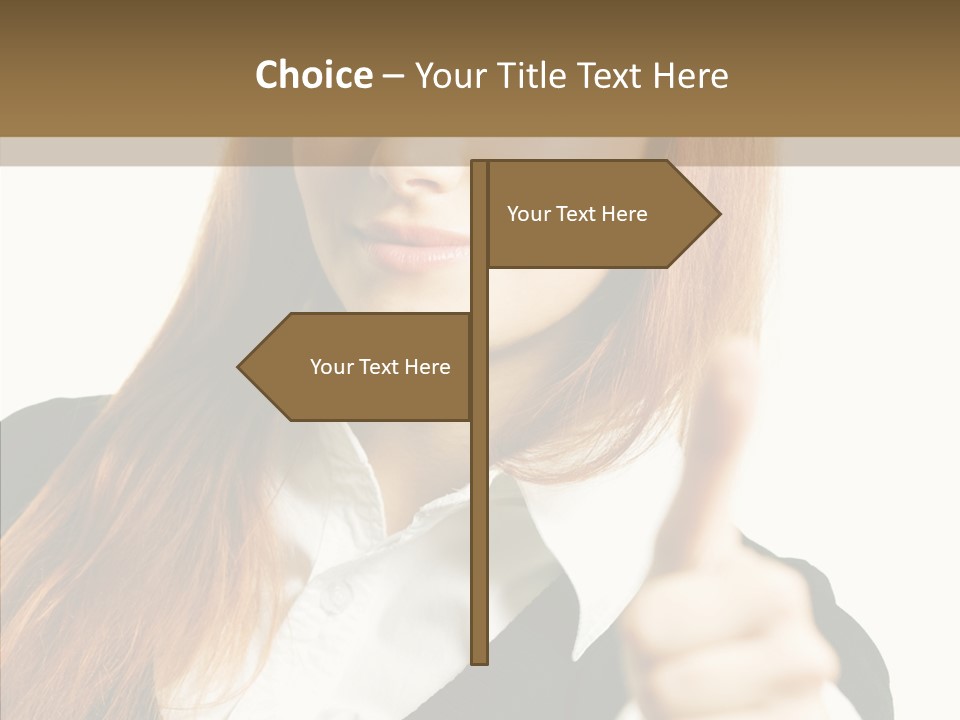 Young Female Beauty PowerPoint Template