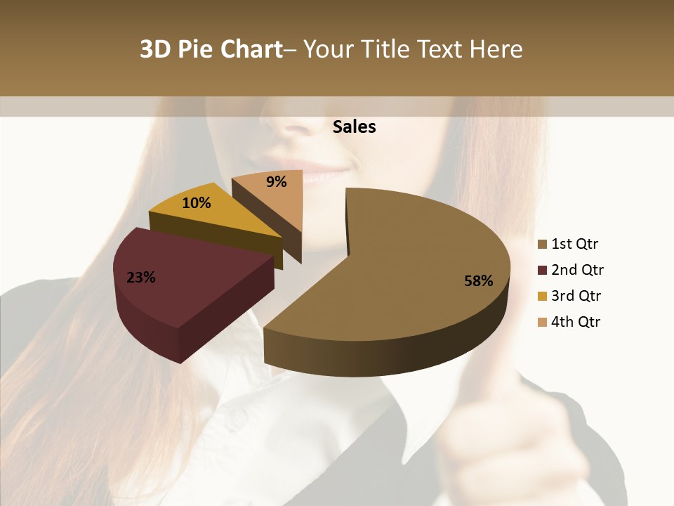 Young Female Beauty PowerPoint Template