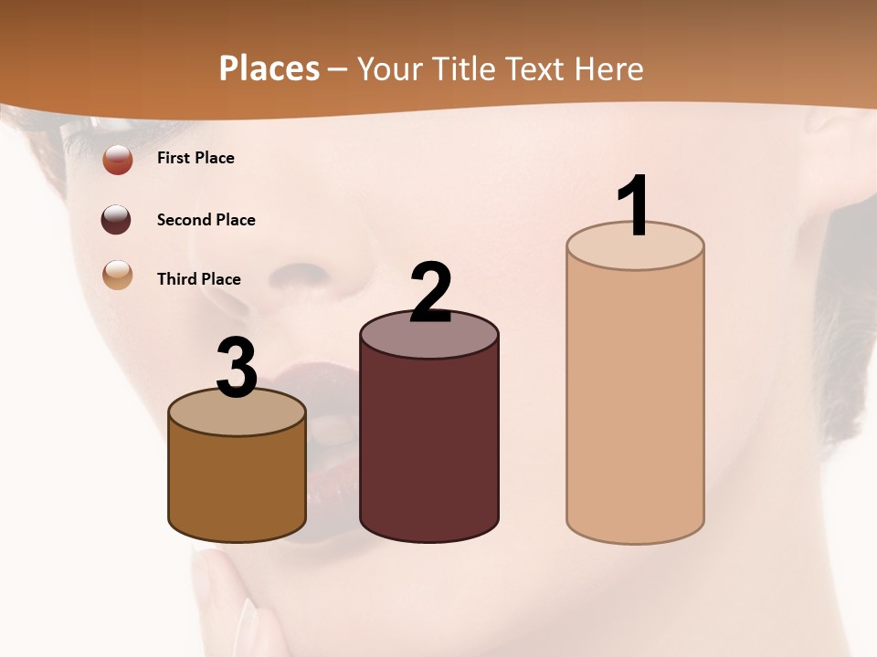 Fashion Glamour Wig PowerPoint Template