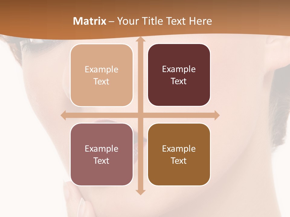 Fashion Glamour Wig PowerPoint Template