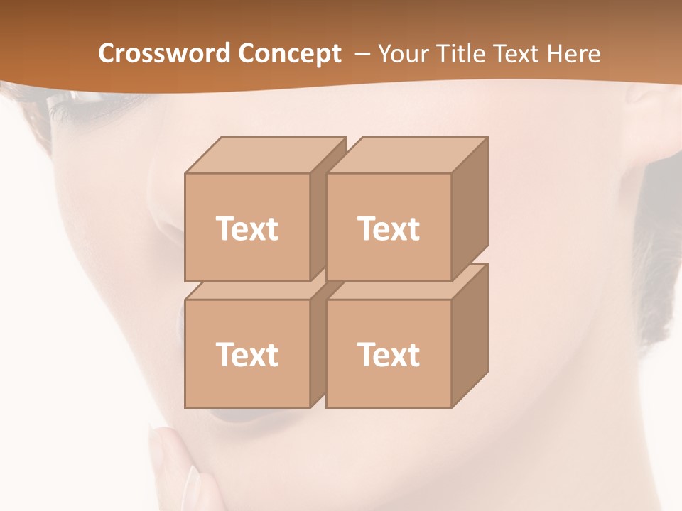 Fashion Glamour Wig PowerPoint Template