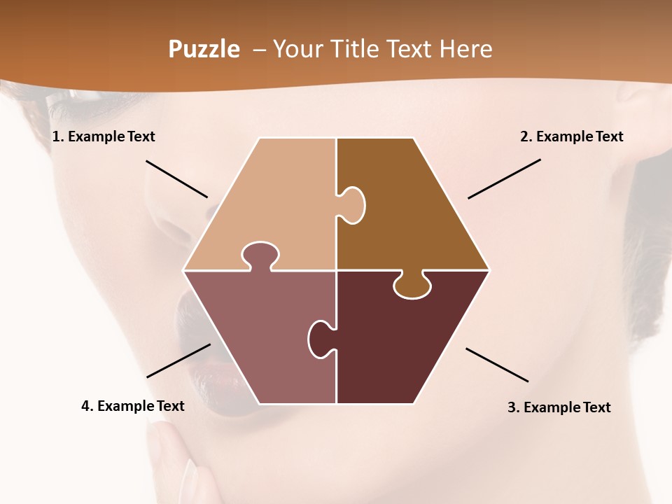 Fashion Glamour Wig PowerPoint Template