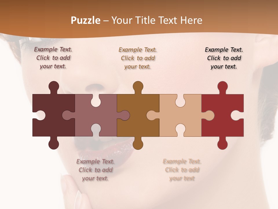 Fashion Glamour Wig PowerPoint Template