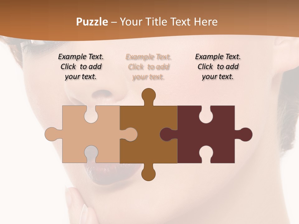 Fashion Glamour Wig PowerPoint Template