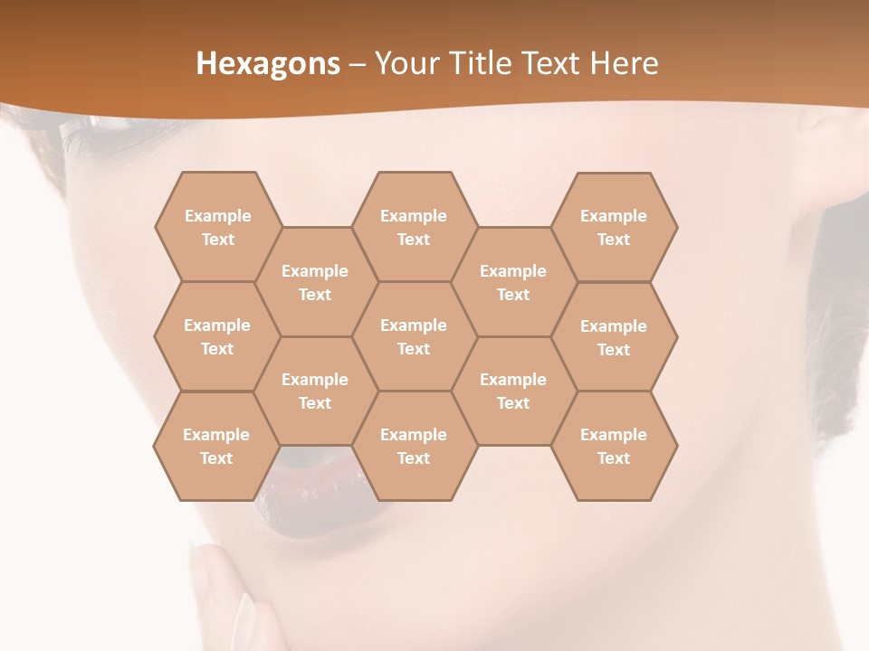 Fashion Glamour Wig PowerPoint Template