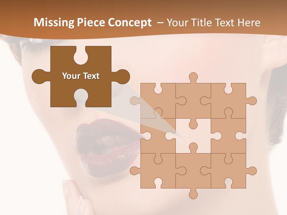 Fashion Glamour Wig PowerPoint Template