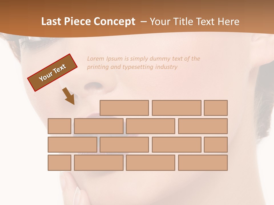 Fashion Glamour Wig PowerPoint Template