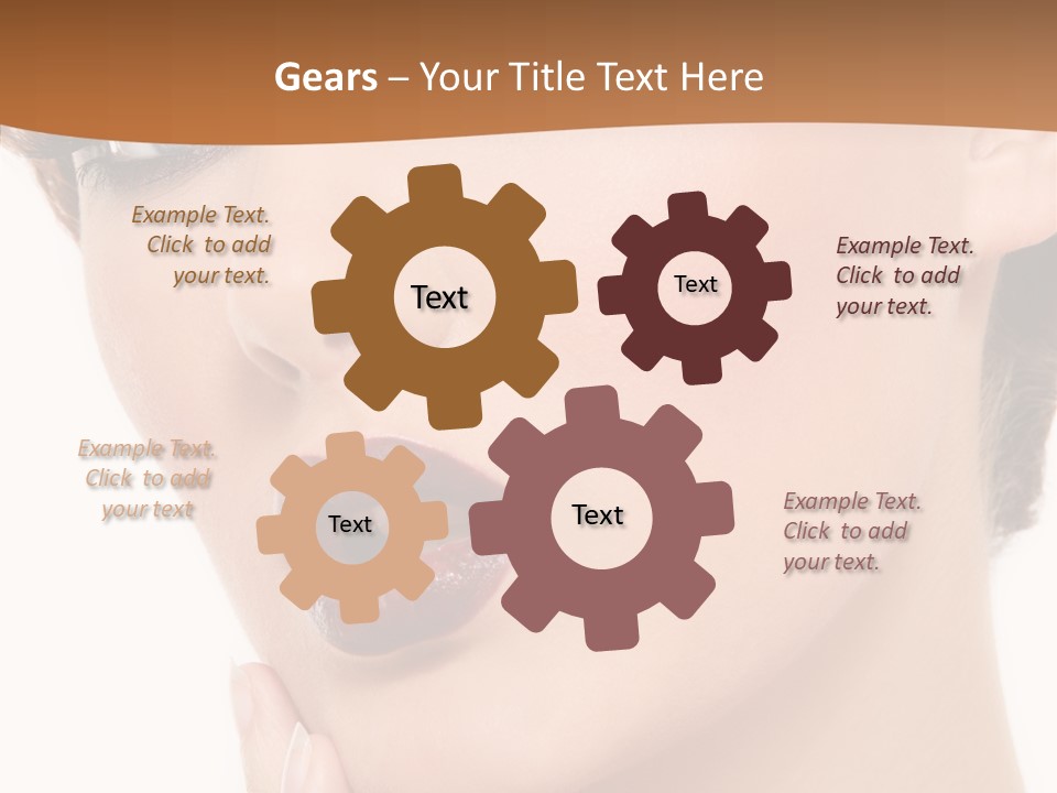 Fashion Glamour Wig PowerPoint Template