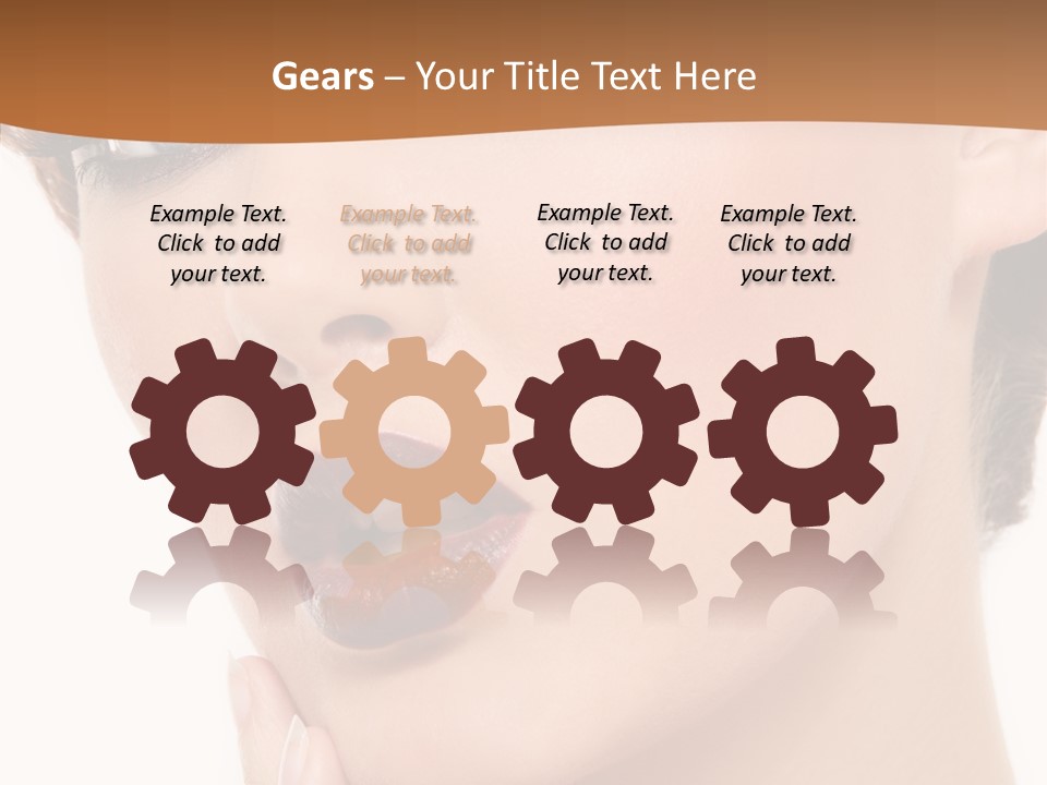 Fashion Glamour Wig PowerPoint Template