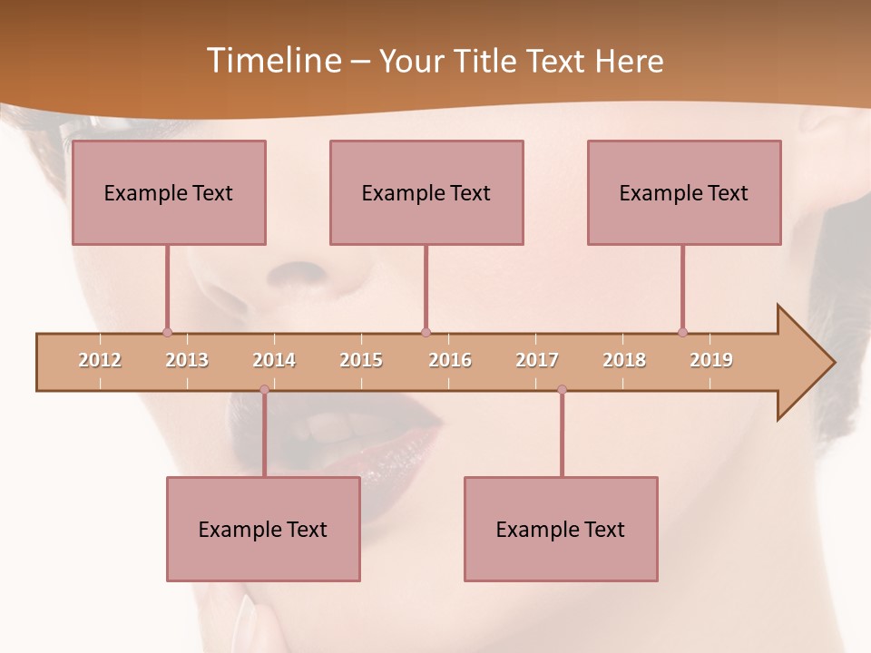 Fashion Glamour Wig PowerPoint Template