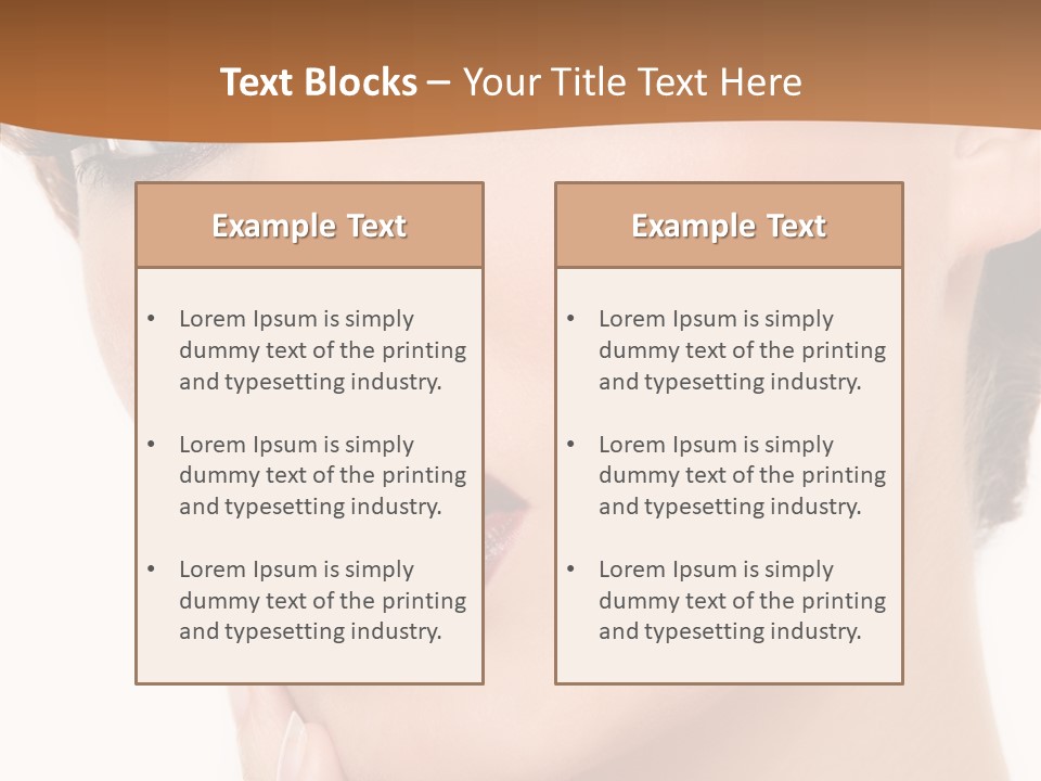 Fashion Glamour Wig PowerPoint Template