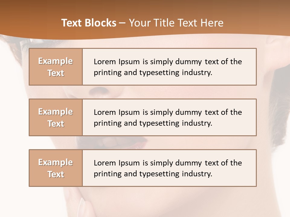 Fashion Glamour Wig PowerPoint Template