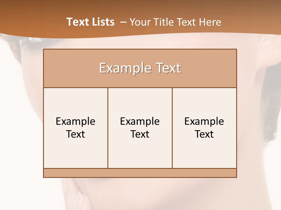 Fashion Glamour Wig PowerPoint Template