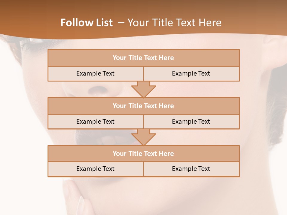 Fashion Glamour Wig PowerPoint Template