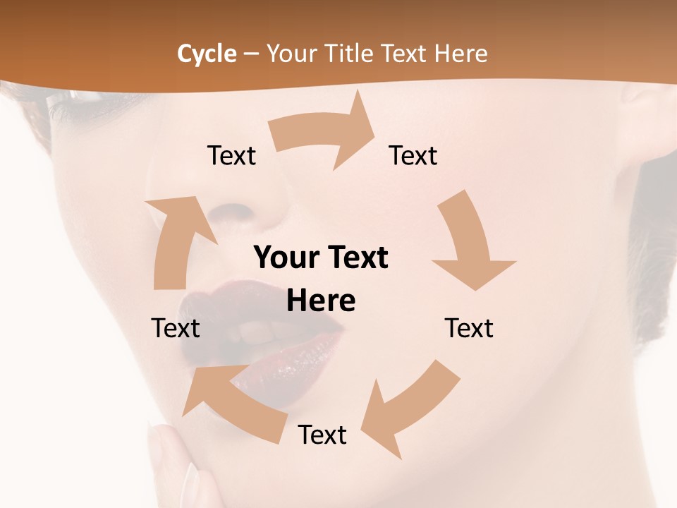 Fashion Glamour Wig PowerPoint Template