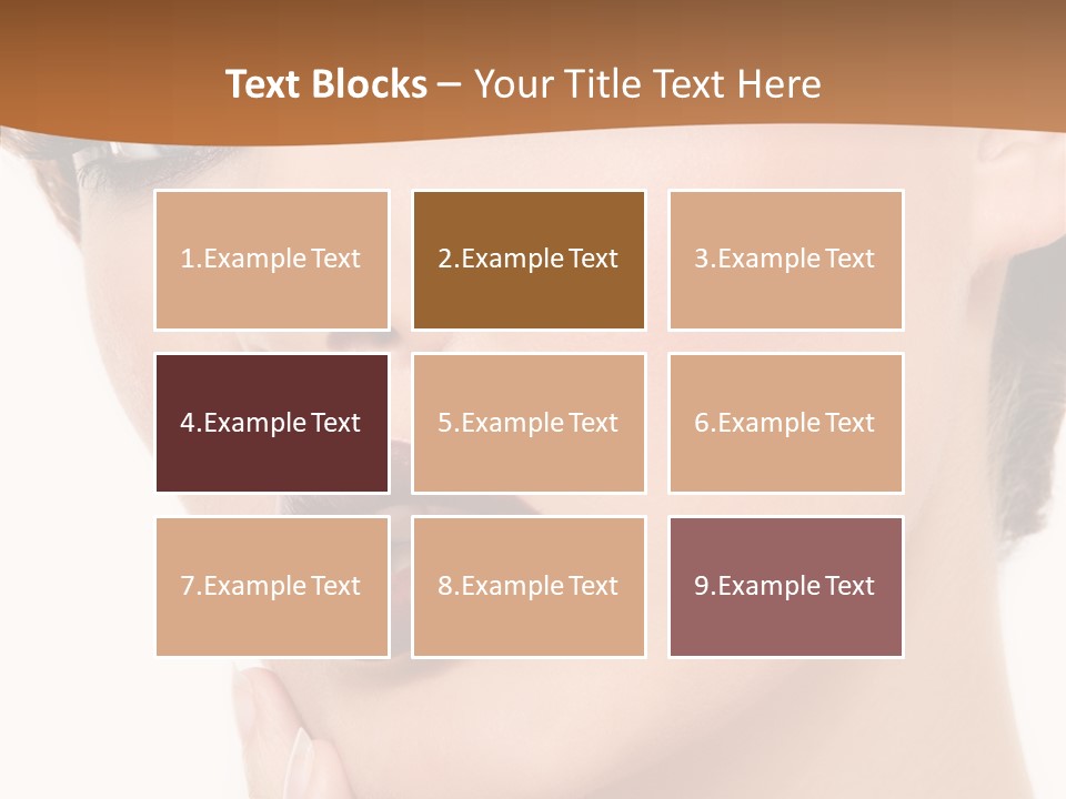 Fashion Glamour Wig PowerPoint Template