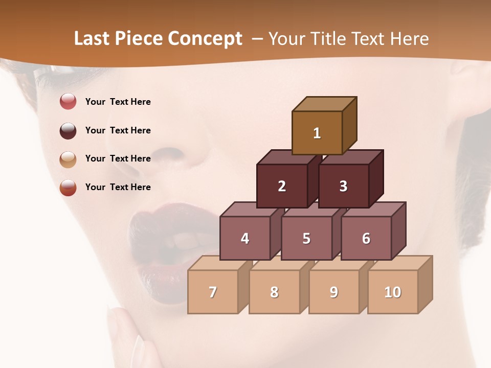 Fashion Glamour Wig PowerPoint Template