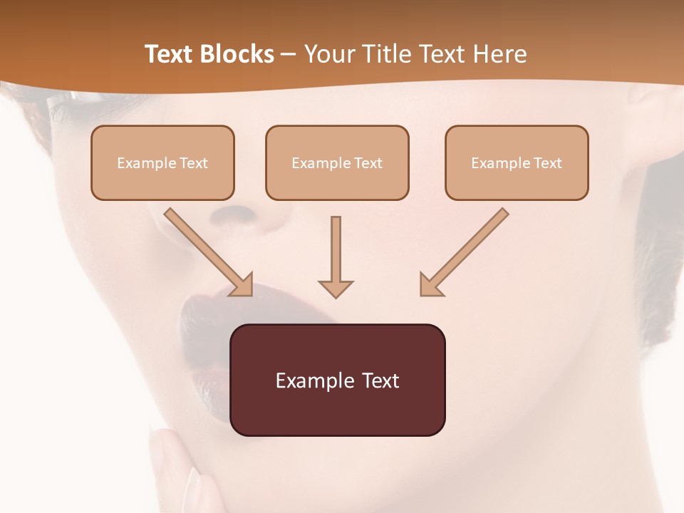 Fashion Glamour Wig PowerPoint Template