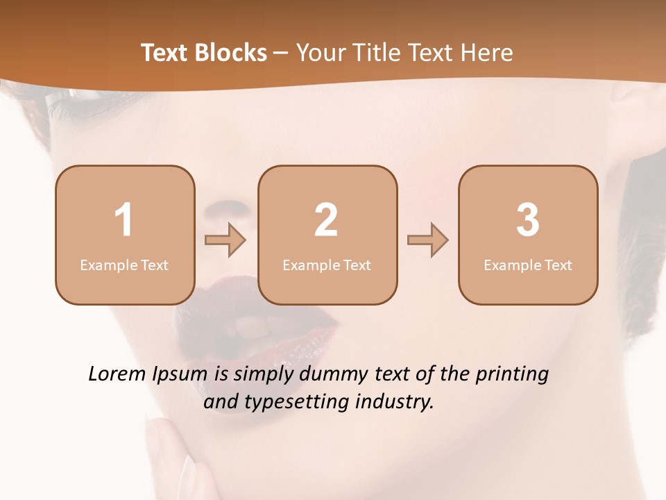 Fashion Glamour Wig PowerPoint Template