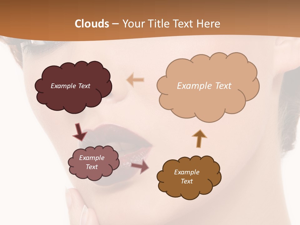 Fashion Glamour Wig PowerPoint Template