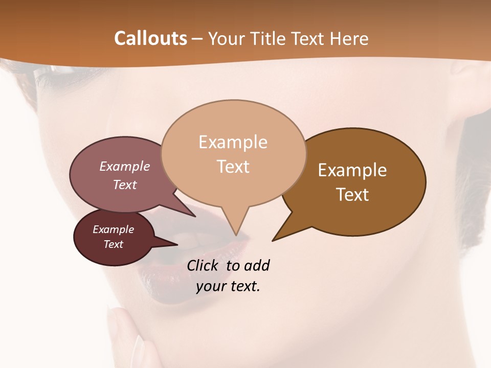 Fashion Glamour Wig PowerPoint Template