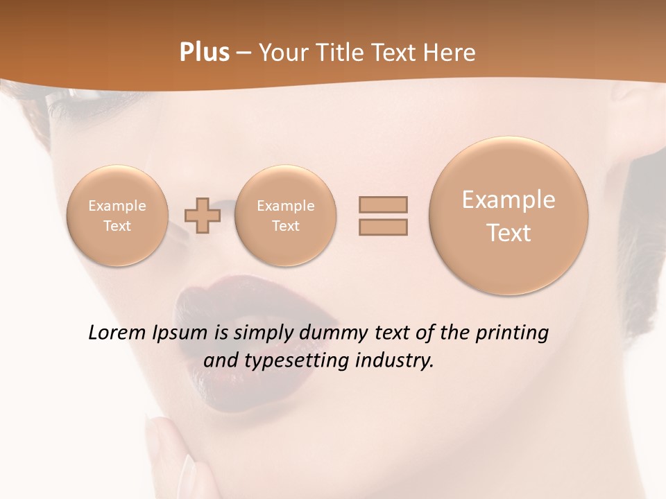 Fashion Glamour Wig PowerPoint Template