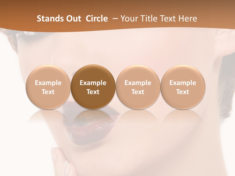 Fashion Glamour Wig PowerPoint Template