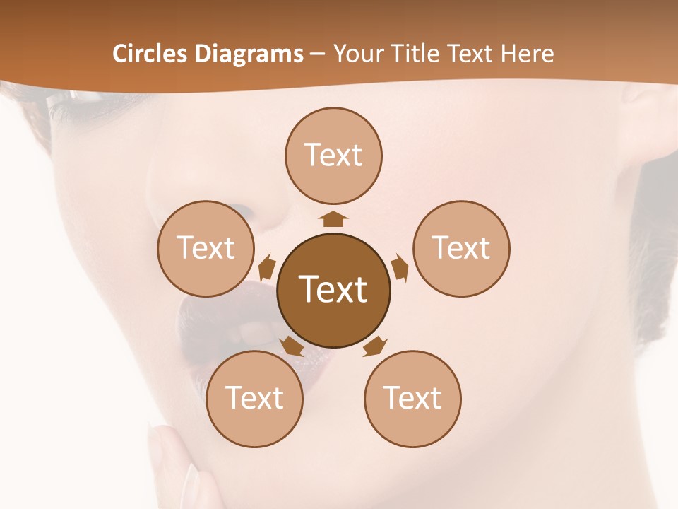 Fashion Glamour Wig PowerPoint Template