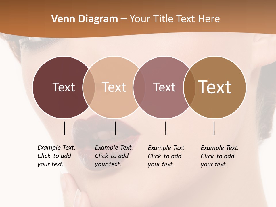 Fashion Glamour Wig PowerPoint Template