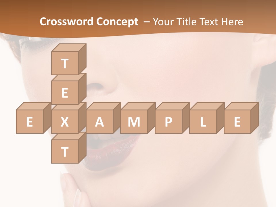 Fashion Glamour Wig PowerPoint Template