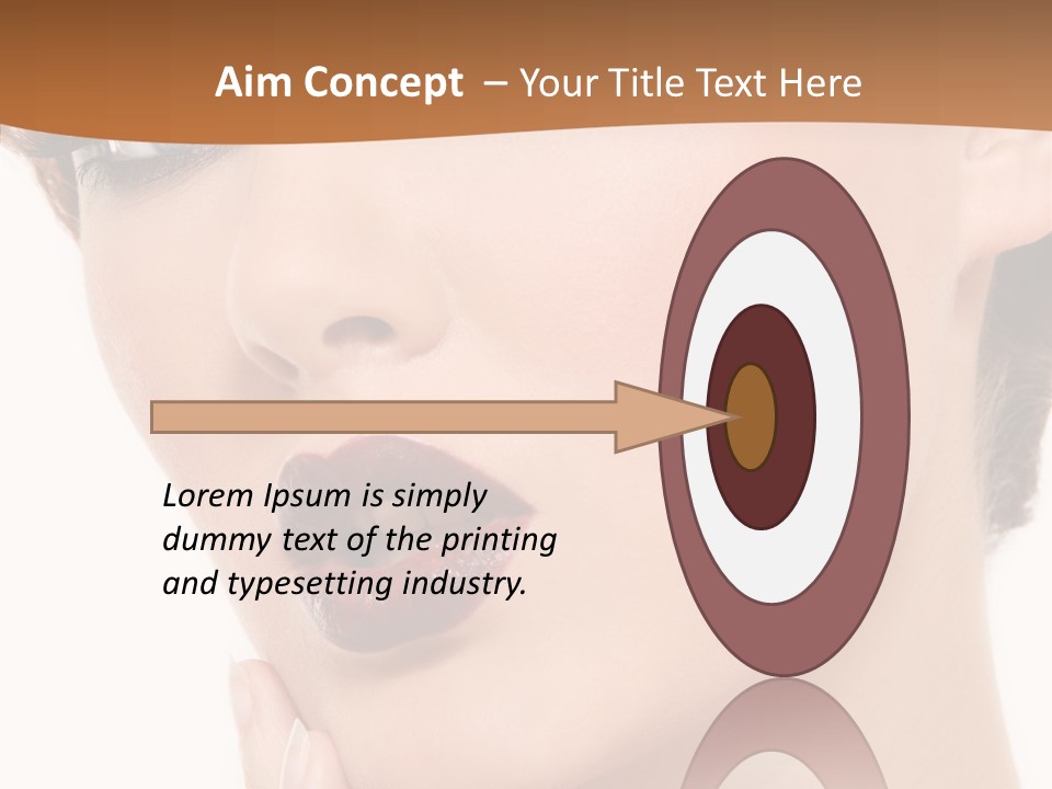 Fashion Glamour Wig PowerPoint Template